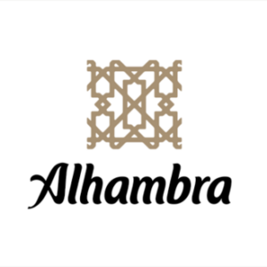 Logotipo de Cervezas Alhambra (Grupo Mahou-San Miguel)